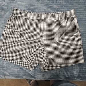 Michael Michael Kors Black And White Gingham Short!